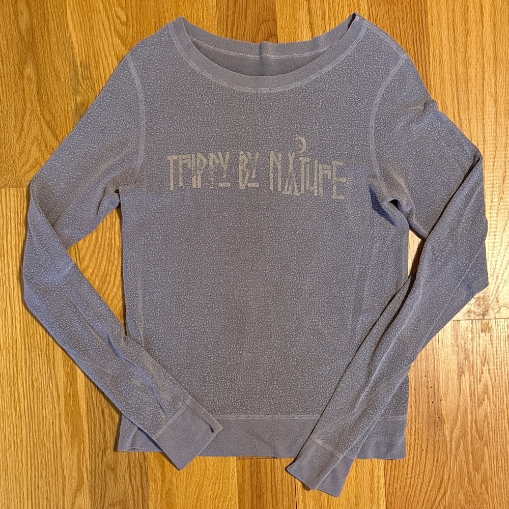 TRIBE KELLEY Gray Long Sleeve Top